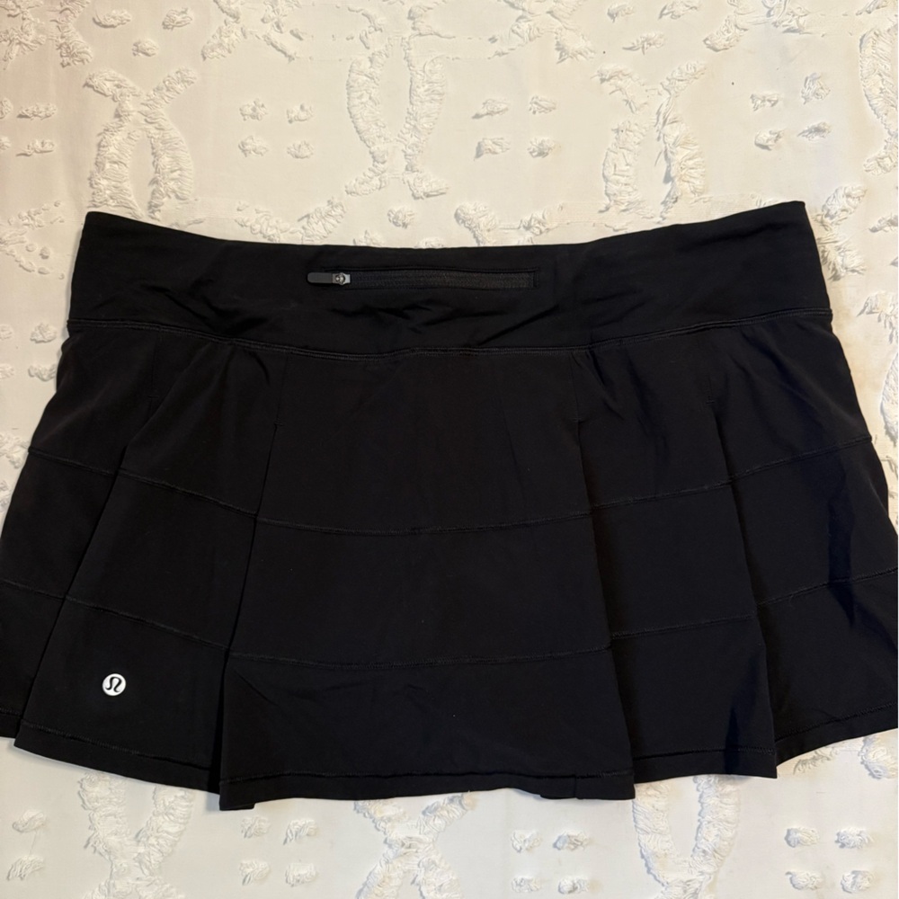 Lululemon Pace Rival Black Tennis Skirt - Like New Condition